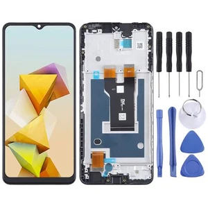 Pantalla LCD completa para ZTE Blade A73 5G con marco unidad repuesto negro - Imagen 1 de 5