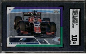 2023 Topps Chrome F1 Purple Green Refractor #138 Roman Stanek SGC 10 Formula 1 - Picture 1 of 2