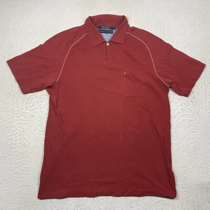 Polo Tommy Hilfiger uomo grande rossa manica corta - Foto 1 di 9