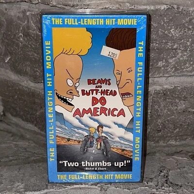 New Beavis and & Butt-Head Do America 1997 Movie Sealed VHS Tape Mike Judge - Image 1 of 4