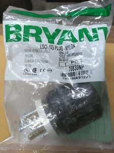 Bryant 70830NP Twist-Lock Male Plug 2P 3W Grounding 480V NEMA L8-30P - Picture 1 of 3