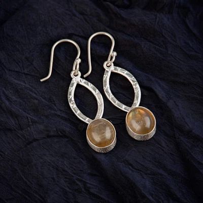 Labradorite Gemstone Dangle Earring 925 Sterling Silver Handmade Jewelry Gift - Image 1 of 3