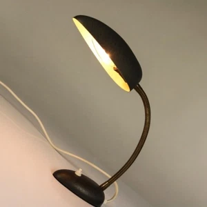 Tisch Leuchte Gebr. Cosack Lese Lampe Messing & Schwarz Vintage Egg Shape 50er - Bild 1 von 10