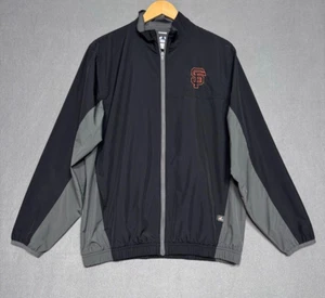 San Francisco Giants Majestic Jacket Boys XL Mens S Lightweight Windbreaker Flaw - Picture 1 of 14