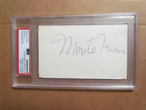 Monte Irvin Signed Index Card PSA Certified Encapsulated - Picture 1 of 4
