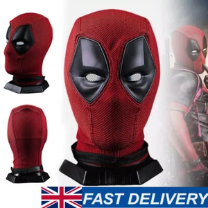 Halloween Carnival Cosplay Deadpool Costume Mask Superhero Cosplay Knitted UK - Picture 1 of 17