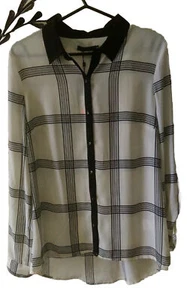 BNWTS  PORTMANS Womens Polyester Long Sleeve Button Down Shirt Size 10 - Picture 1 of 6