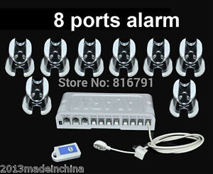 8Ports 3Protection Android Mobile Charge CellPhone Security Display Alarm System