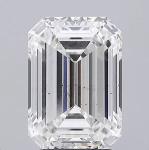 2.77 Ct Emerald Cut Lab Grown Diamond For Engagement Ring - Picture 1 of 2