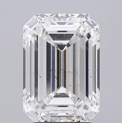 2.77 Ct Emerald Cut Lab Grown Diamond For Engagement Ring - Image 1 of 2