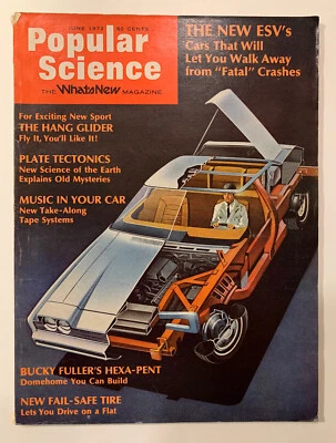 Vintage Magazine: June 1972 - Popular Science - Bucky Fuller’s Hexa-Pent - Image 1 of 4