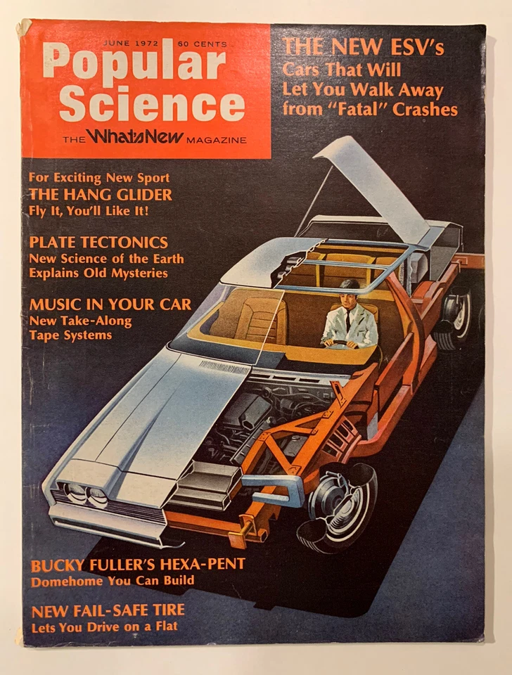 Vintage Magazine: June 1972 - Popular Science - Bucky Fuller’s Hexa-Pent - Image 1 of 4