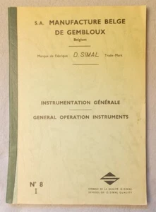 Vintage SURGICAL INSTRUMENTS CATALOGUE General Operation SIMAL Instrumentation - Imagen 1 de 6