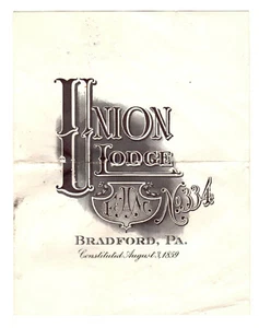 Union Lodge No. 334, Bradford, PA, Free & Accepted Masons Meetings, 1951 - Picture 1 of 1