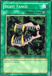 Beast Fangs LOBX 1 Mint YUGIOH Legend of Blue-eyes White Dragon - Picture 1 of 1