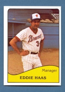 1979 TCMA Savannah BRAVES #18 EDDIE HAAS Manager PADUCAH Kentucky