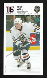 Mike York--Edmonton Oilers--4x7 SGA Fotokarte - Bild 1 von 1