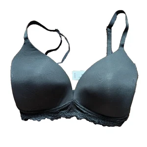 Adore Me 30DD Black Lace Trim Comfort Stylish Bra Women's - Picture 1 of 4