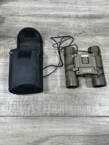 Compact Bushnell 12X25 Camo Binoculars w/Pouch - Picture 1 of 6