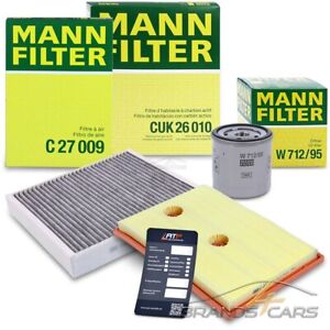 1x MANN-FILTER INSPEKTIONSPAKET FILTERSATZ A FÜR VW POLO 6R 1.2 1.4 TSI