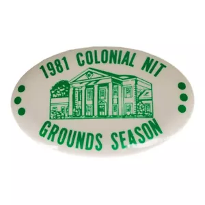 Spilla Colonial National Golf Tournament Ground Season 1981 Ft. Worth Texas vintage - Foto 1 di 2