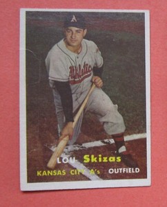 1957 Topps Lou Skizas (Kansas City Athletics) #83 EX