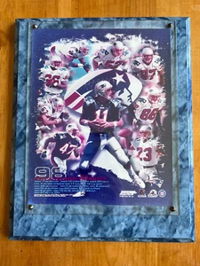 New England Patriots 10.5'' x 13'' 1998 Wall Plaque w/ schedule collectible NFL - Picture 1 of 1