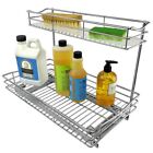 Lynk Professional® Slide Out Two-Shelf Under Sink Cabinet Organizer, Chrome
