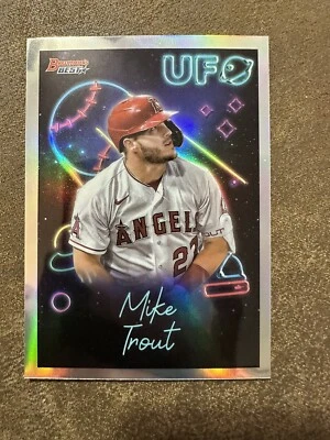 2022 Bowman's Best Mike Trout UFO Insert Card # UFO-1 Los Angeles Angels - Image 1 of 2