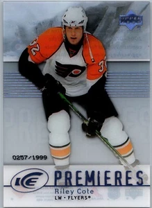 07-08 UPPER DECK ICE PREMIERES - RILEY COTE RC /1999 #107 PHILADELPHIA FLYERS - Picture 1 of 2