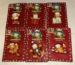 LOT 6 NIP RARE 20 Years Of Garfield Magnets (11693) - Picture 1 of 8