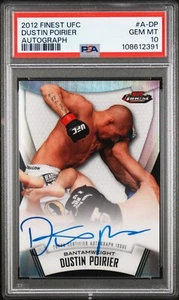 Dustin Poirier 2012 Topps Finest UFC On Card Autograph PSA 10 - Picture 1 of 2
