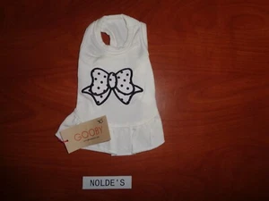 Hundekleid Gooby weiß gepunktet Schleife Größen: X-Small Sam 397 DS110 B1 - Bild 1 von 3