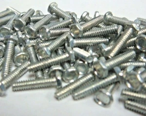 (100) PECO 440X12HHMSZ #4-40 X 1/2" UNSLOTTED HEX HEAD MACHINE SCREW ZINC PLATED - Picture 1 of 3