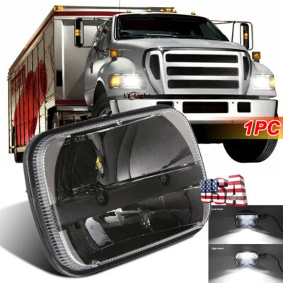 7x6" 5x7 inch Led Headlight High/Low beam for ford F150 F650 F750 E150 E250 E350 - Image 1 of 4