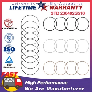 Engine Piston Rings STD For 2.4L Hyundai Sonata Kia Sportage Sorento 230402G510 - Picture 1 of 12