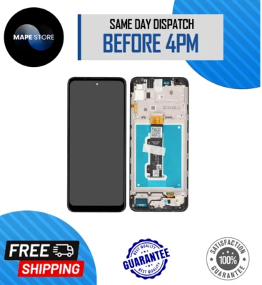 Motorola Moto E30/E40 XT2158-6 LCD Screen Display Touch Digitizer With Frame - Image 1 of 3