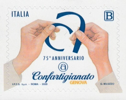 ITALY 75th Anniversary Confartigianato of Genova MNH stamp - Image 1 of 1