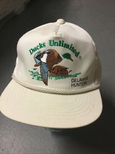 Gorra gorra vintage Ducks Unlimited Delaware Hunters Snapback - Imagen 1 de 8