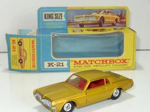 Matchbox Kingsize K21 MERCURY COUGAR (348) VERY RARE BOX VARIANT - Picture 1 of 8