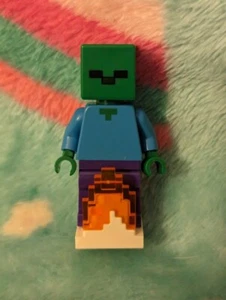 Zombie Fire Base Lego Minecraft Minifigure Minifig Figure Mini Nintendo PS3 xbox - Picture 1 of 1