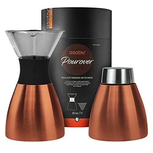 Asobu Pour Over Coffee Brewer - 1 Litre - copper Photo Related