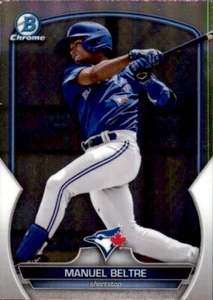 2023 BOWMAN CHROME PROSPECT BASE BCP79 MANUEL BELTRE TORONTO BLUE JAYS - Picture 1 of 2