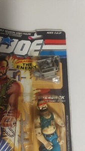 GI JOE  Funskool Ripper MOC Cobra Dreadnok Bubble Off Card Bent