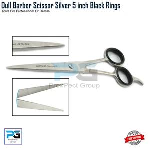 5" Professional HAIRDRESSING Scissors BARBER Hair Cutting Dull Silver Shears - Picture 1 of 8