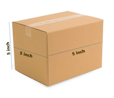 50 5x5x5 Cardboard Paper Boxes Mailing Packing Shipping Box Corrugated Free Ship - Image 1 of 4