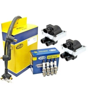 KIT ACCENSIONE BOBINE CANDELE CAVI FIAT PUNTO PANDA 500 1.1 1.2 LANCIA Y BENZINA - Foto 1 di 5