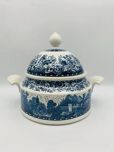 Villeroy Boch Porzellan Terrine Blue Castle Suppenterrine 20x20cm Top Zustand - Picture 1 of 5