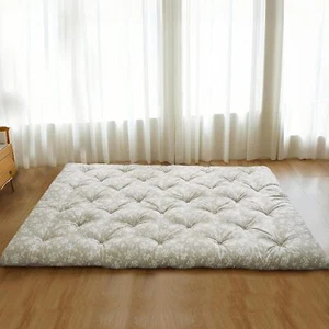New- Japanese Floor Futon Mattress Queen Size, Foldable Tatami Mat Portabl - Picture 1 of 5