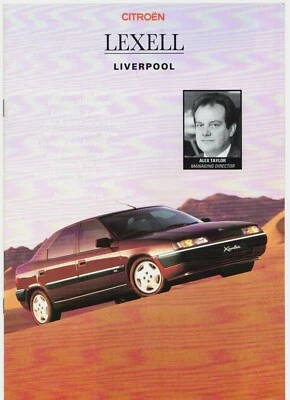 Citroen Range Mid 1993 UK Market Brochure AX, ZX, Xantia, XM Lexell of Liverpool - Image 1 of 2